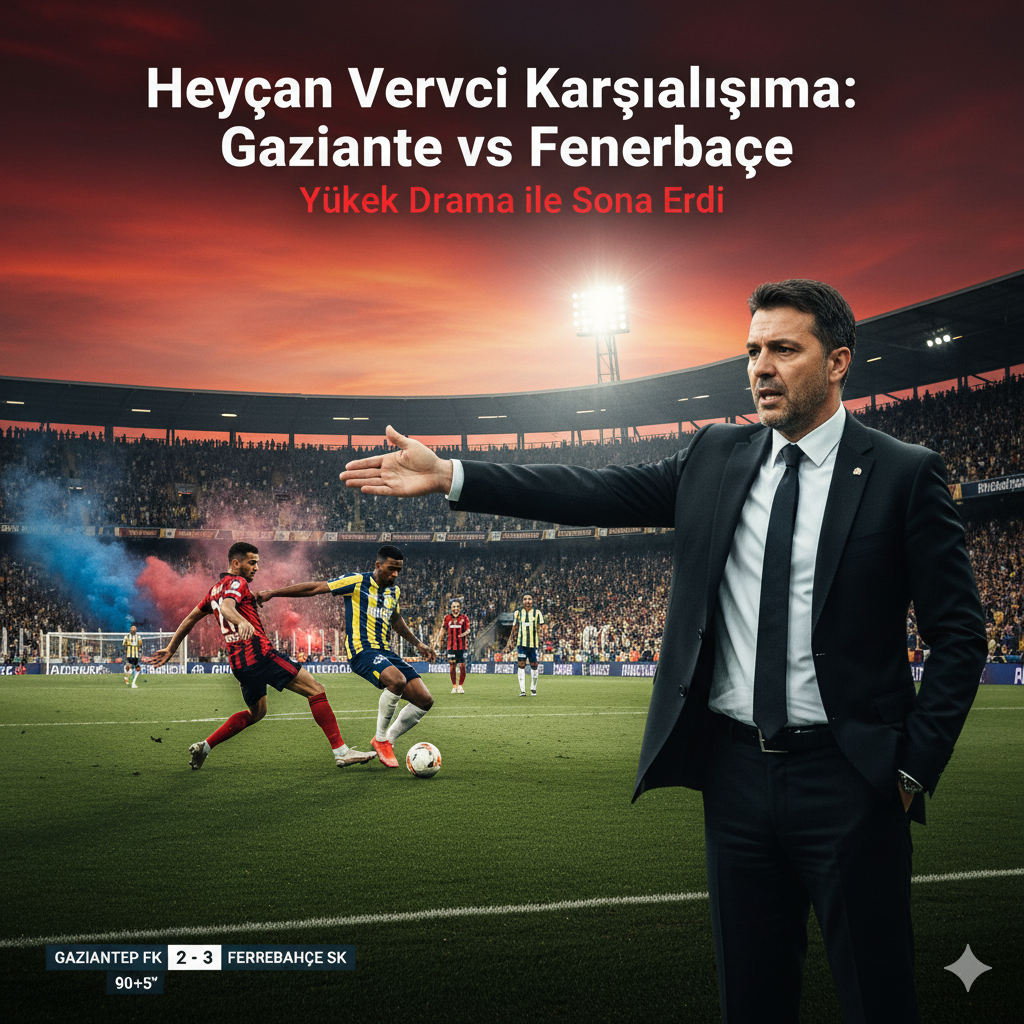 Heyecan Verici Karşılaşma: Gaziantep vs Fenerbahçe Yüksek Drama ile Sona Erdi